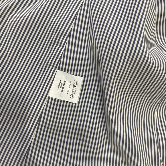 J. Crew 100% Linen Navy & White Polka Dot Regent Blazer Jacket size 8 - Picture 8 of 12